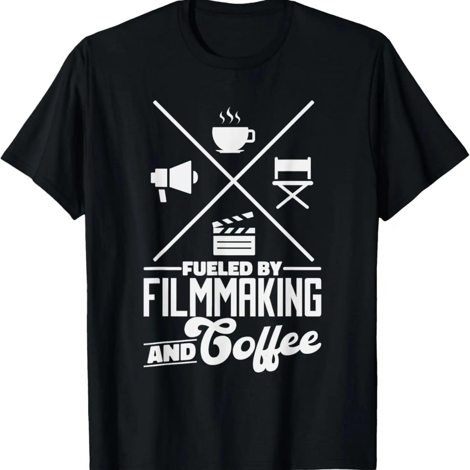 

Вдохновленный кинопроизводством и кофе, Футболка режиссера-кинематографиста XXXXXL чёрный