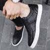 Men'S Casual Shoes High Quality Black Sneakers Man Lace-Up Vintage Genuine Leather Male Loafers Leisure Luxury Shoes Designers