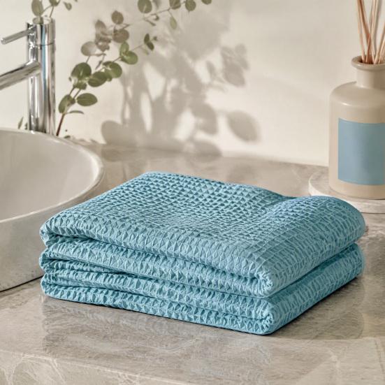 Absorbent Spa Towels for Home Cotton Waffle Bath Towel, Large Quick Dry Shower Towel Hotel Adults, Soft Thickened Skin Friendly Bathroom Travel,