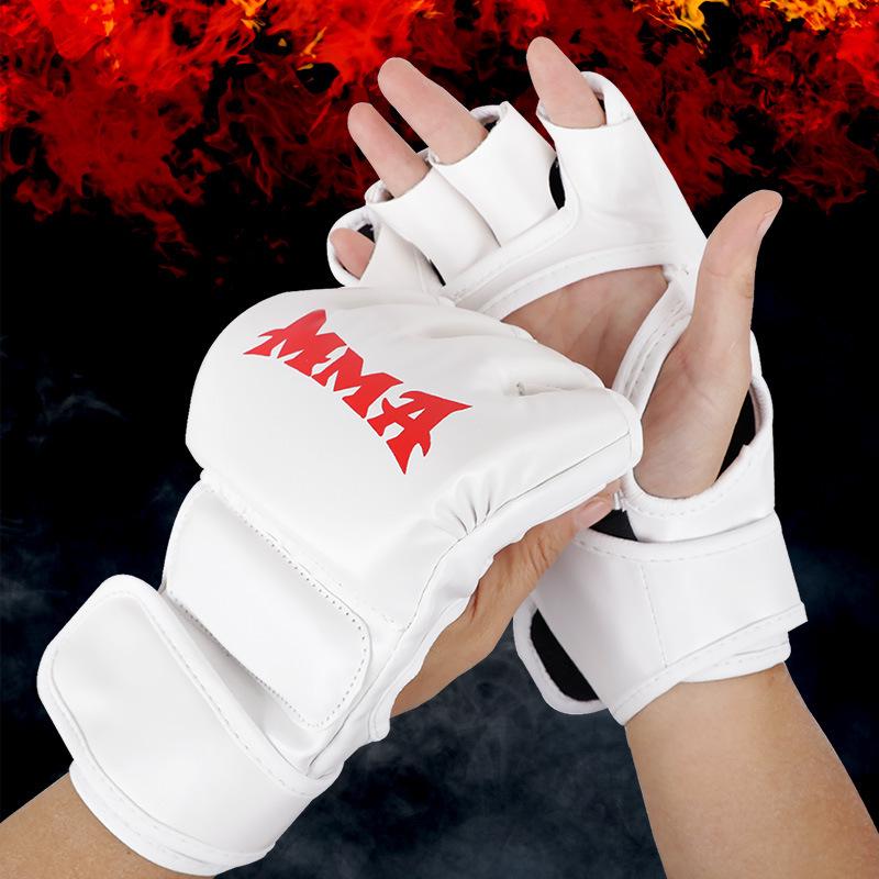 Adult Boxing Gloves for MMA and Sanda Training, Punching Bag, Free Fighting Practice
