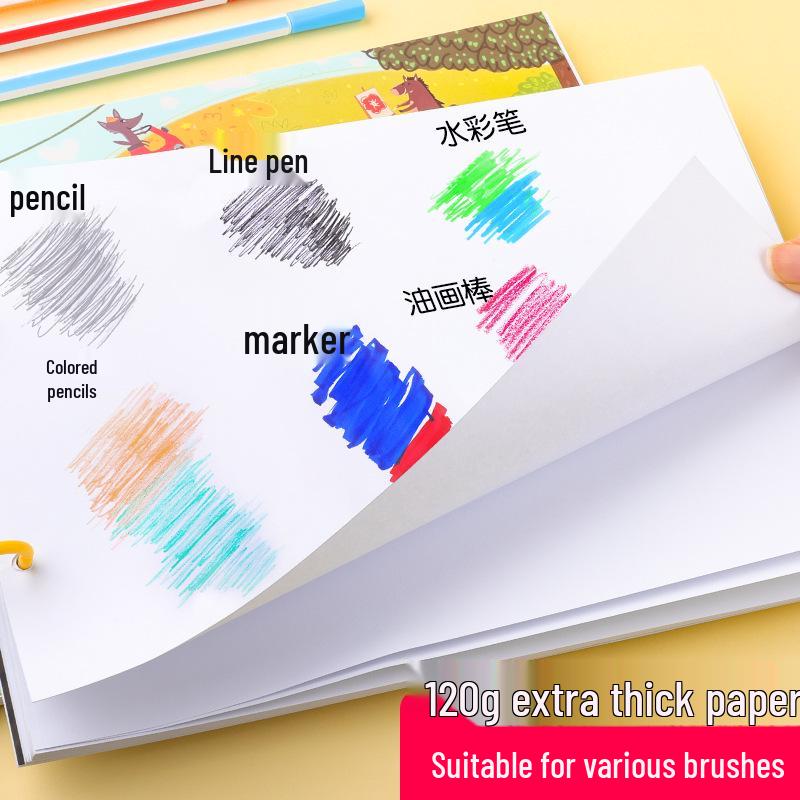 Jerry A4 Loose-Leaf Children's Drawing Book - Thick, Large Doodle & Picture Book for Kindergarten
