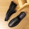 Neue, modische Leder-Freizeitschuhe für Herren mit weicher Sohle, bequem und atmungsaktiv, ideal zum Autofahren, für den Outdoor-Bereich und als Business-Loafer mit dicker Sohle.