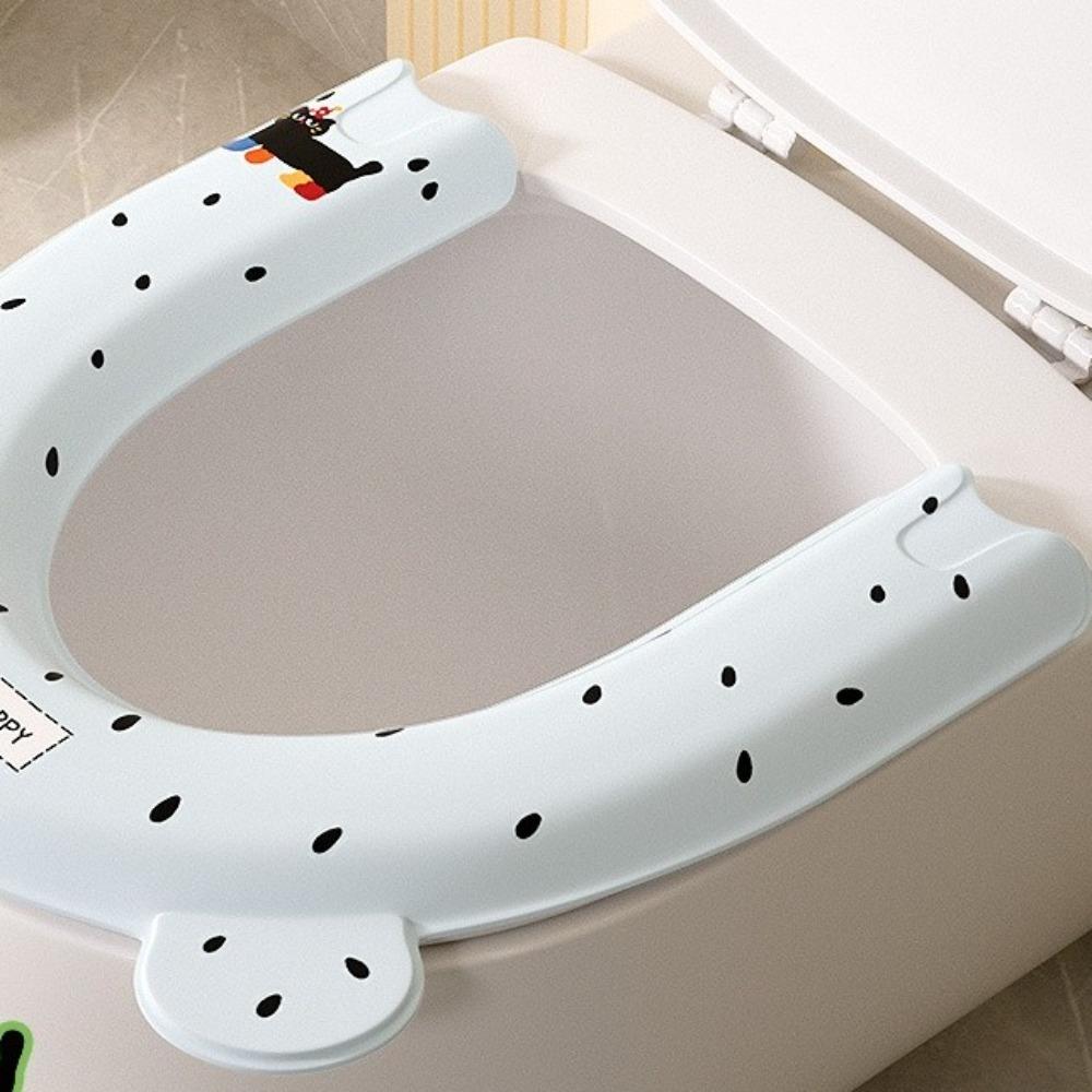 3PCS Handheld Toilet Seat Cover Comfortable Toilet Pad Paste Type Toilet Cushion  Home Use