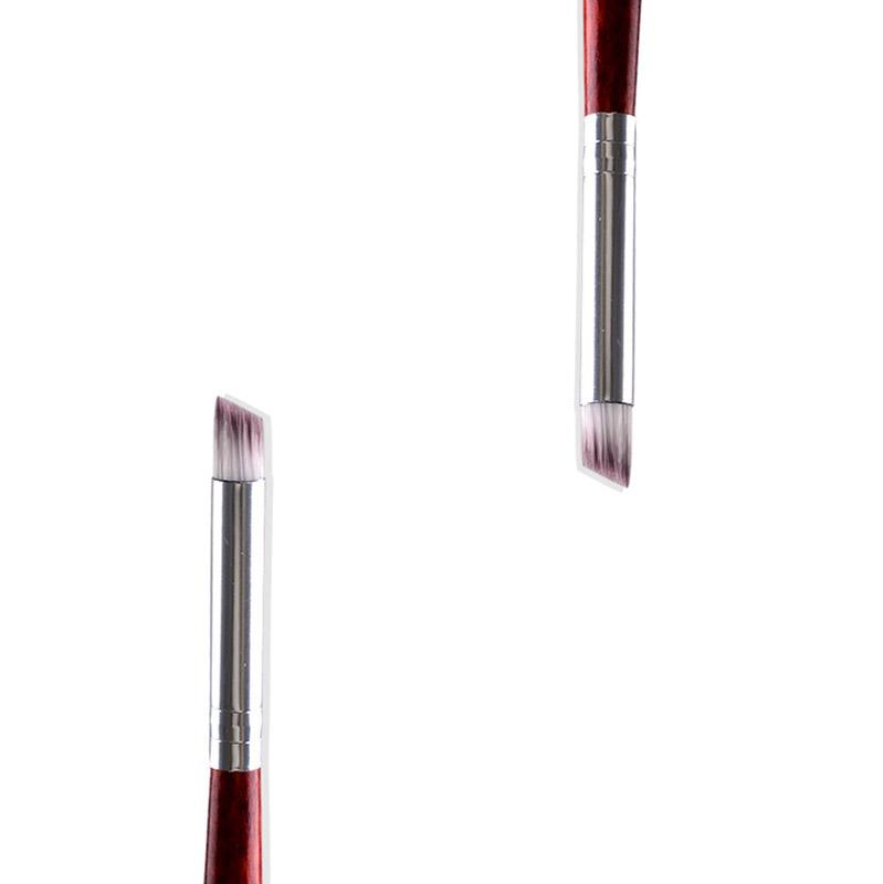 1pcs Nail Brush Pen UV Gel Gradient Bloom Nail Art Painting Wood Handle Nylon Hair Black White Red Draw Manicure Nail Tool