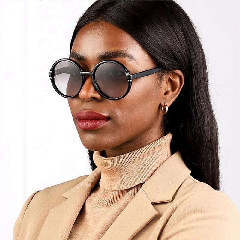 Vintage Round Sunglasses for Women Men Circular Sun Glasses Female Oval Eyewear  for Male Female Eyeglasses