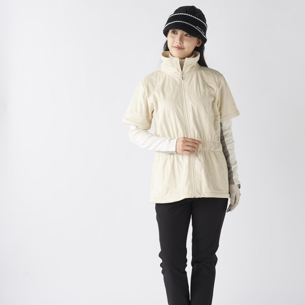 Marie Claire Women's Short Sleeve Quilted Blouson 735454 OWTL