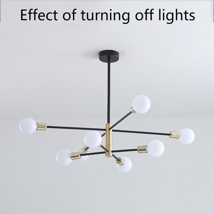6/8 Heads LED Ceiling Lamp for Living Room Nordic Dome Light Home Decoration Lighting Natural Light Lighting Chandelier