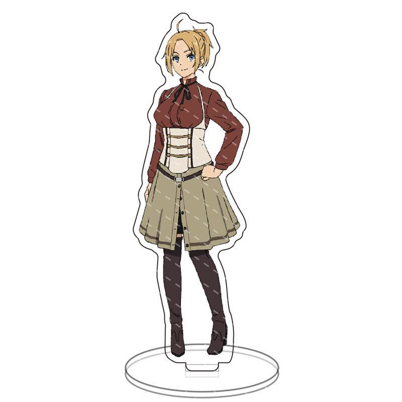 Anime Mushoku Tensei: Jobless Reincarnation Stand Model Plate Roxy Migurdia Acrylic Figures Desk Decor Cosplay Anime Lovers