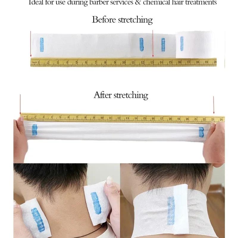 10/5 Rolls Disposable 1 Roll Hair Cutting Accessory Neck Paper Adjustable Barber Dedicated Salon Hairdressing White Neck Strips