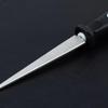 1PC Diamond-Coated Sharpening Rod, Carbon Steel, Ambidextrous, Lightweight, Leaf-Shaped Blade, Metal Handle, Flat Edge Sharpener