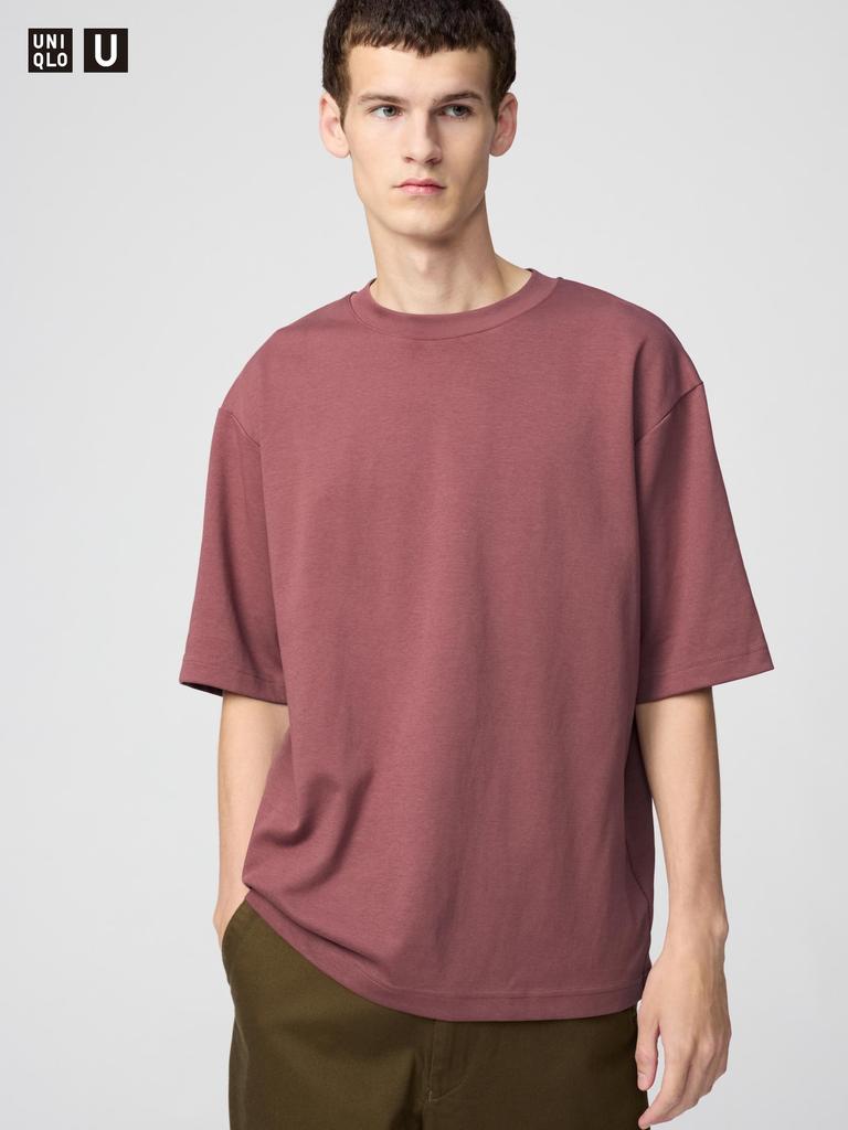 Uniqlo Airism CoTTon Oversized Crew Neck T