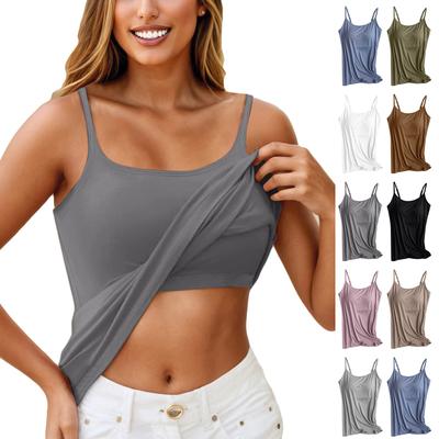 Women's Camisole With Bottom And Chest Pad, Sexy Oversized Underwear With Chest Pad
