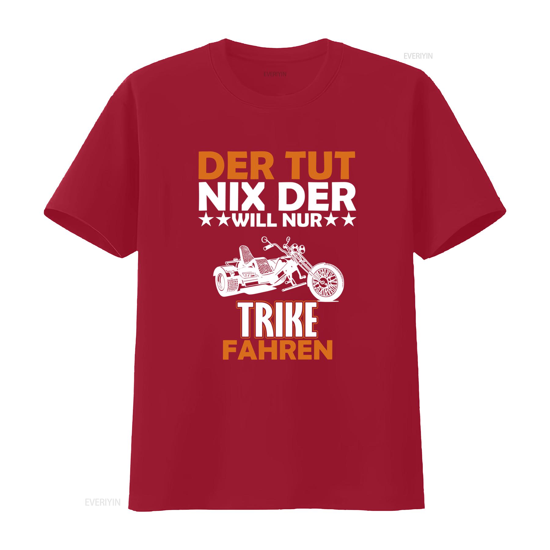 

Cool Trike Motorcycle Print T Shirt He Doesnt Do Anything But Will Only Ride vintage Washed fashion Slightly Versatile Stylish S