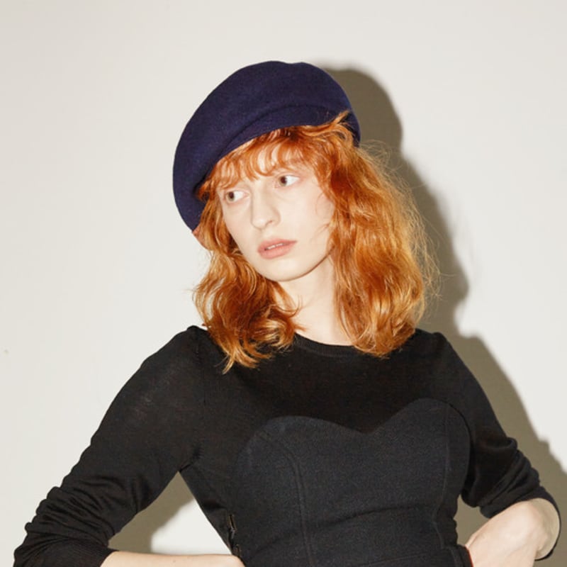 ACONTT Wool Jersey Ribbon Beret - NA