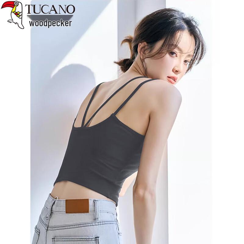 Women s Padded Cross-Back Camisole M (95-110 lbs)