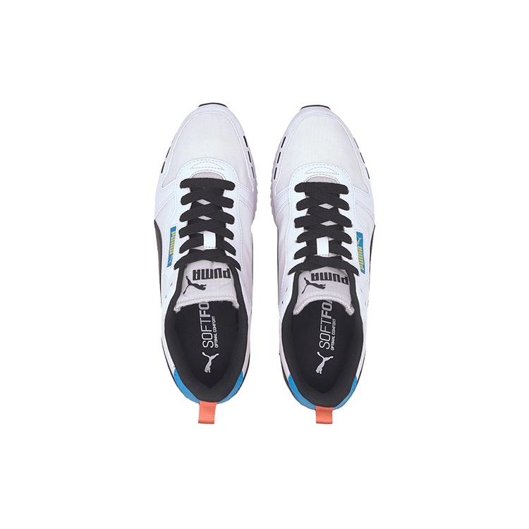 Puma R78 Neon Low Running Shoes Black/Orange/White Men's 373203-02
