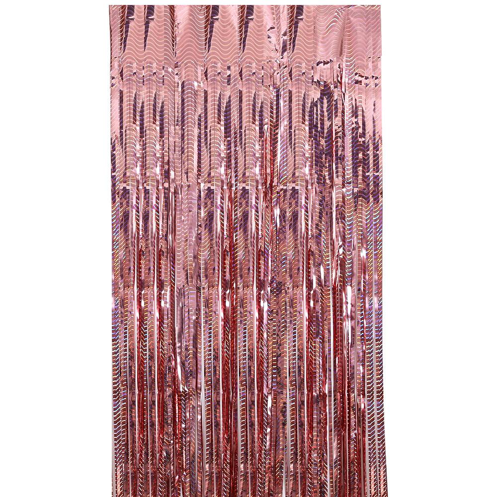 Stunning 2 Meter Colorful Wave Shimmering Curtains For Birthday Party And Wedding Decorating