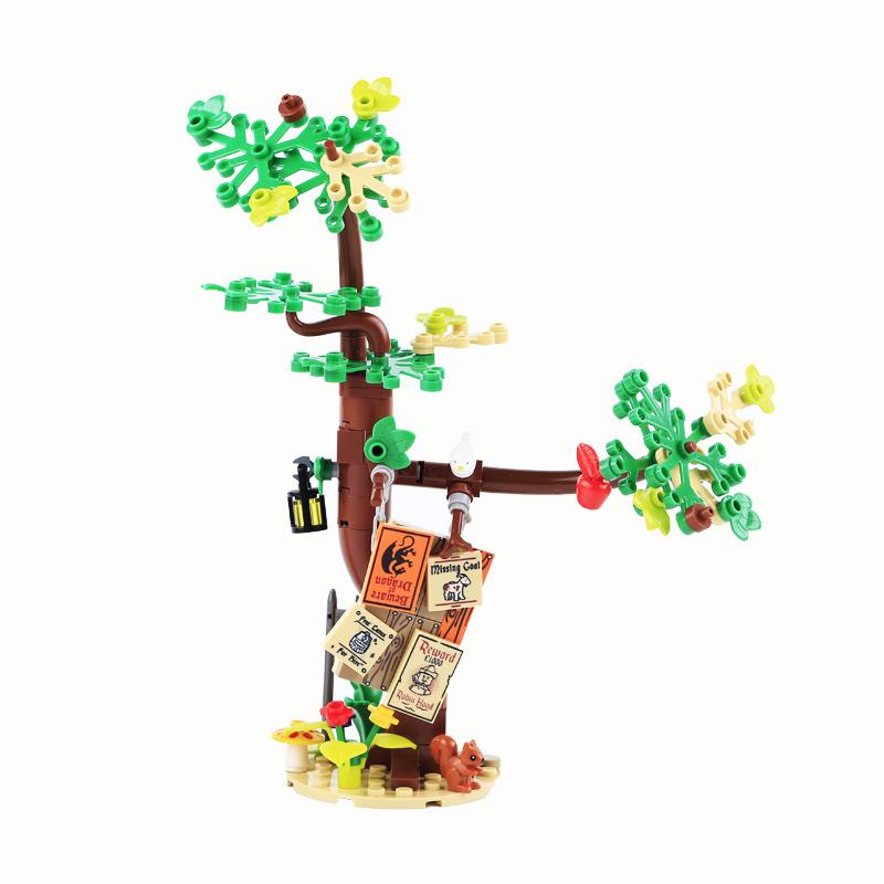 MOC Military Medieval Billboard Bulletin board Building Block Set Street View Accessories Brick toys