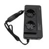 Car Power Inverter 200W Car Power Converter with 4 USB Ports Double Outlets DC12V Input 220V EU Plug