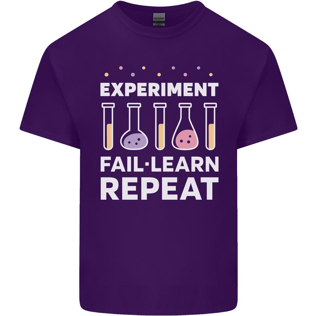 Science ExperiUnisext Fail Repeat Chemistry Geek Unisexs Light Cotton TShirt