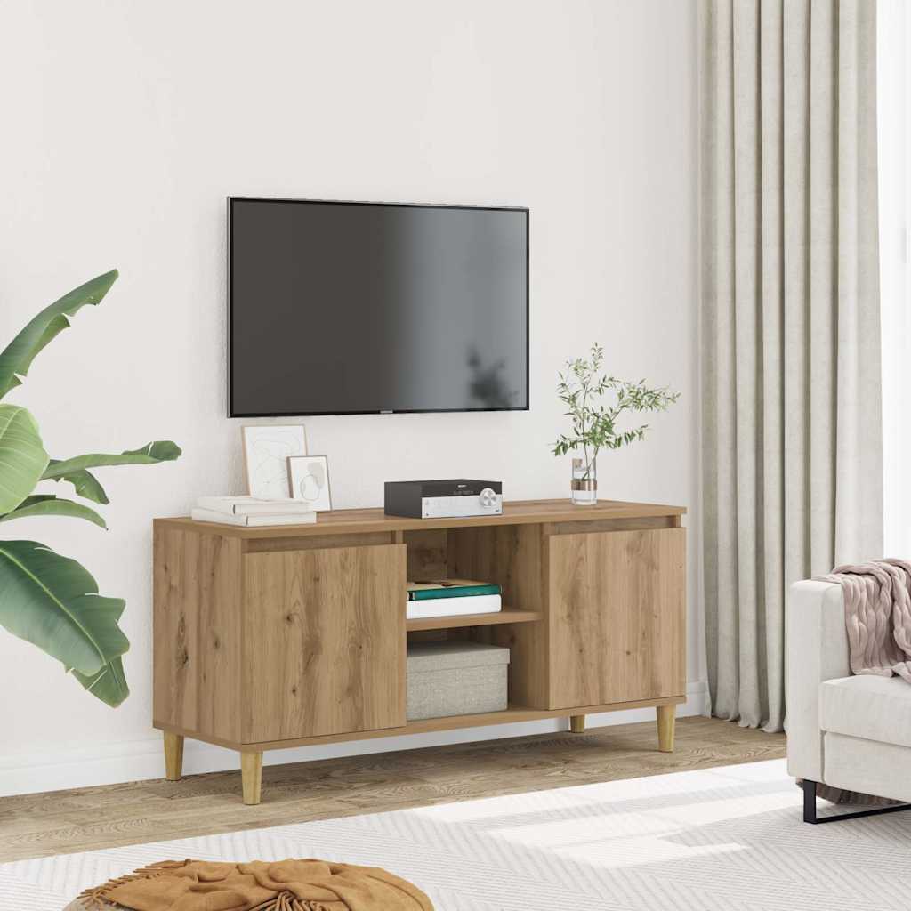 TV-Schrank, Artisan-Eiche, 102x35x50 cm, Holzwerkstoff