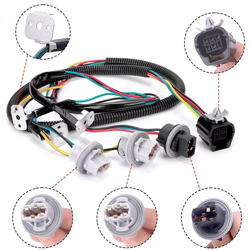 Rear Tail Light Wiring Harness Sockets for Ford Ranger Ute PX 2011 2012 2013 2014 2015 2016 2017 2018 2019 2020 2021 2022