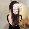 New Large Chiffon Bow Hair Claw Clip Elegant Large Size Fabric Ribbon Flower Hair Clip Jaw Clamps Accessories For Women Hairpins
