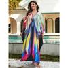 Summer Women's Printed Beach Cover-up Loose Plus Size Holiday Sun Shirt Bikini Cover-up