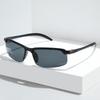 2PCS Night Vision Glasses Men Anti-Glare Driving Goggle Half Frame Polarized Sunglasses for Driver UV400 Day and Night Glasses