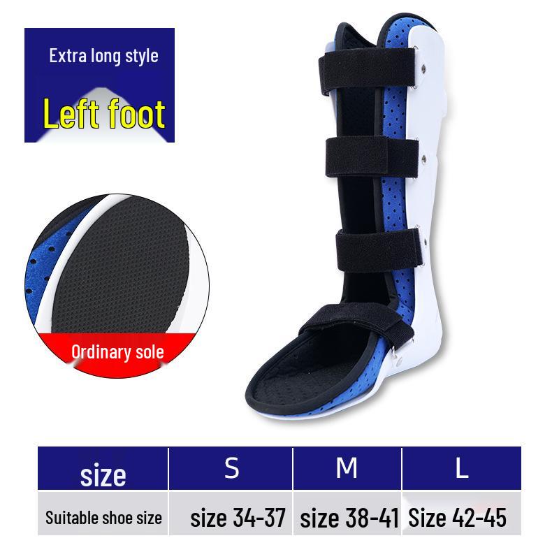 Long-Style Ankle Joint Fixation Brace for Lower Limb, Metatarsal, Tibia, and Foot Drop Correction