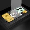 Чехол для телефона из глянцевого стекла для Honor X8 X9 X9a P20 P30 P40 P50 Pro Infinix Hot 12i 40i Smart 8 Pro Vivo V23e V25e Cartoon Moon Sun Space Planet