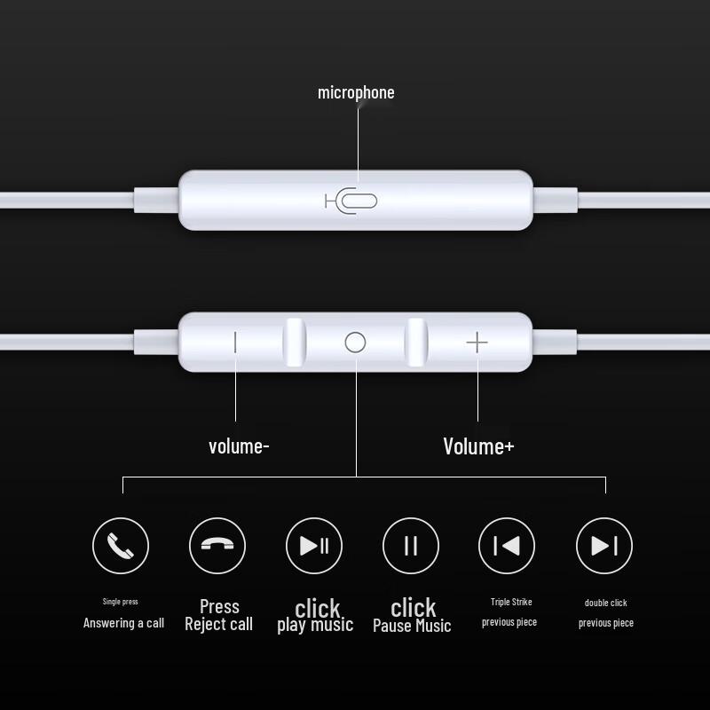 Deyu Type-C Wired Gaming Earphones for OnePlus