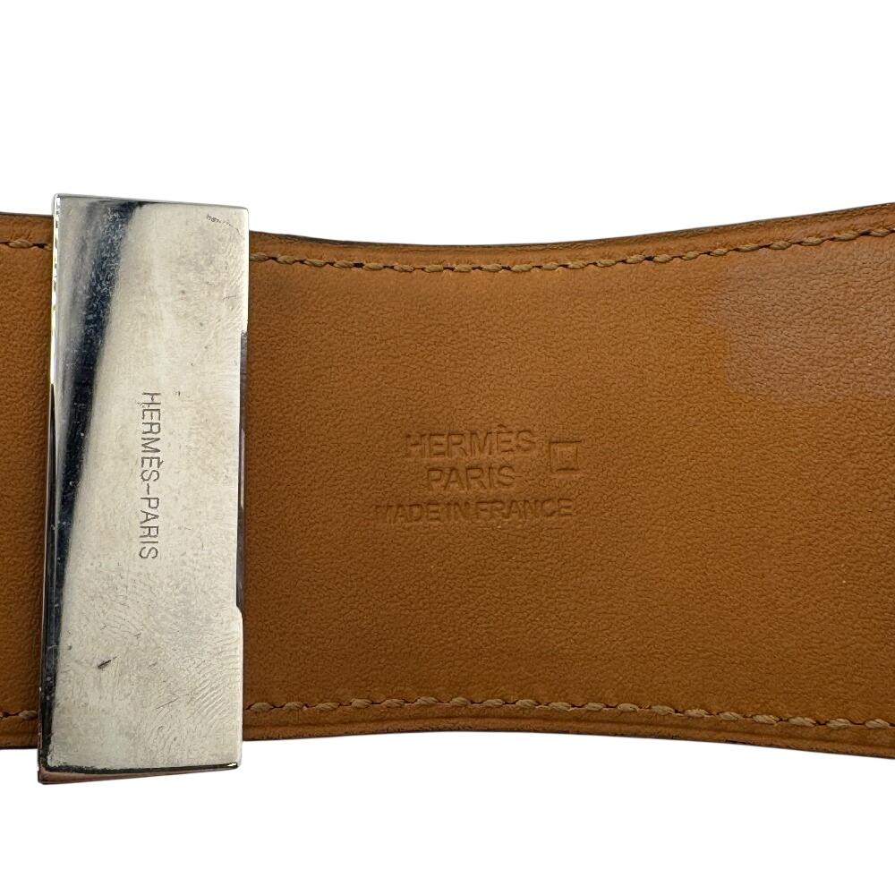 HERMES alligator alligator Cory Edssian bracelet black alligator Used