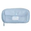 Mother-and-Child Multi-Layer Canvas Stationery Bag: Large Capacity Simple Pencil Case with Inner Pocket