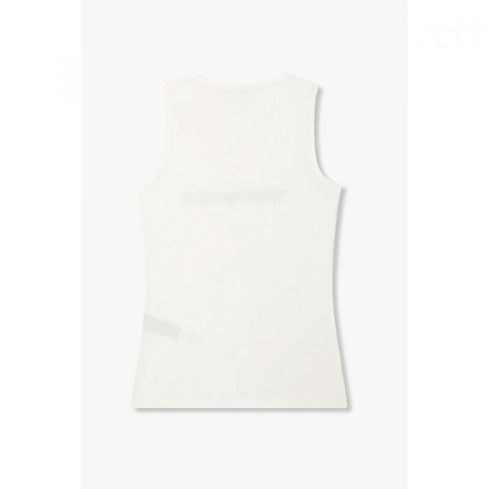 Emporio Armani Women S Colorblock Embroidery Logo Cotton Tank Top 0825313502