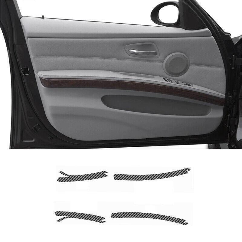 For BMW 3 Series E90 E92 E93 05~12 Panel Trim Interior Door Carbon Fiber Sticker
