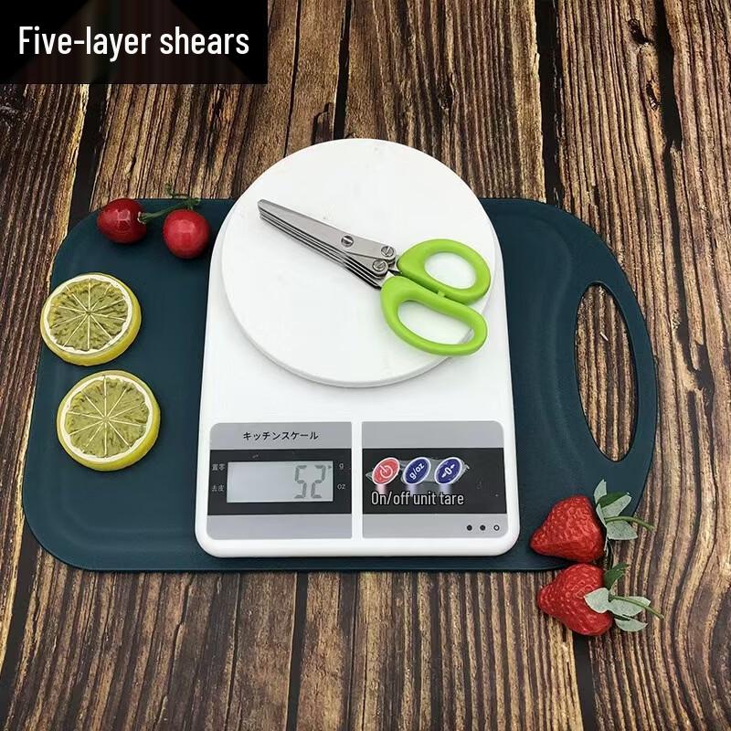 Stainless Steel 5-Blade Herb Scissors