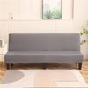 Solid Color Foldable Armless Sofa Bed Cover