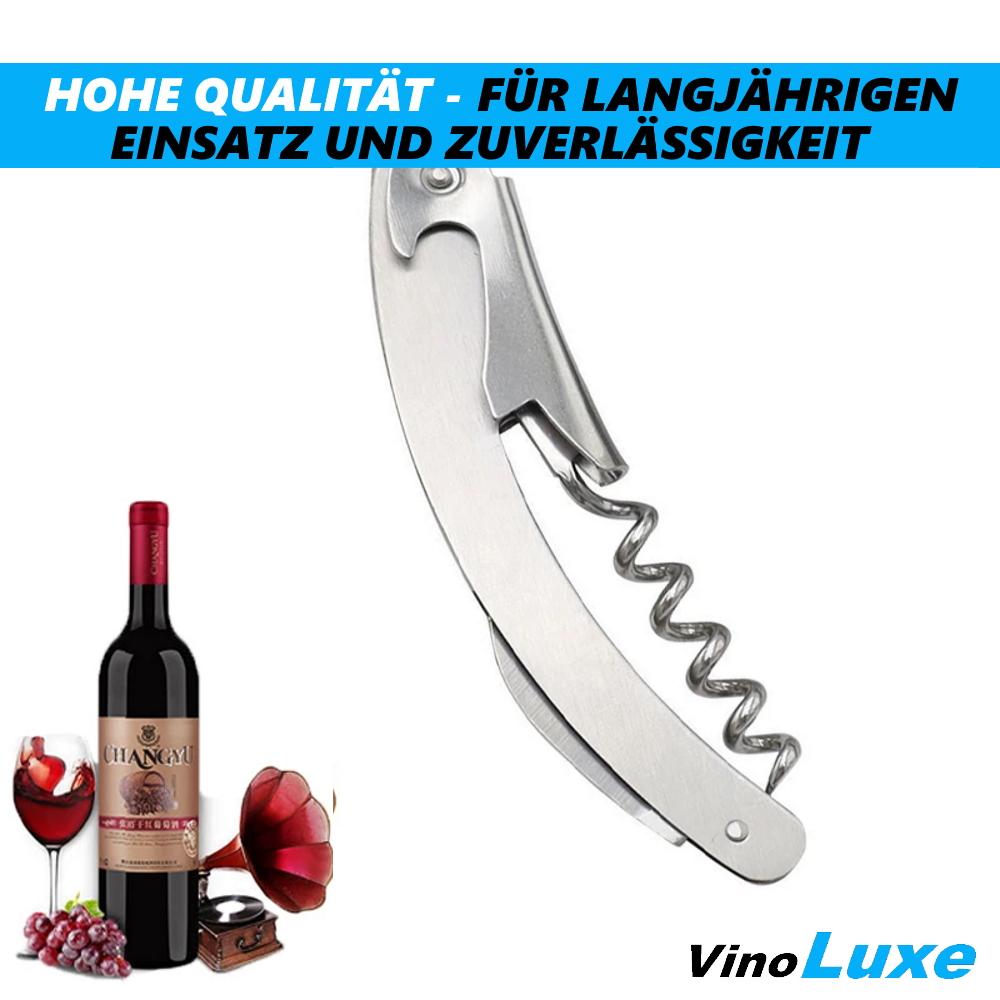 VinoLuxe Waiter's Knife Stainless Steel Waiter's Cutlery Corkscrew Sommelier Knife
