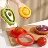 Fruit Vegetable Airtight Fresh Storage Box Lemon Tomato Avocado Preservation Seal Cover Transparent Reusable Kitchen Tools