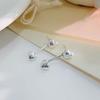 Серьги Love Back Hanging Earrings Простые и универсальные модные и персонализированные серьги в форме персикового сердца Серьги для женщин из ниши