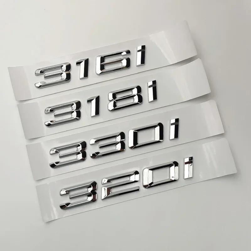 Chrome Car Trunk Letters Stickers For BMW 3Serie F30 E90 G20 E46 316i 318i 320i 325i 328i 330i 335i 340i Emblem Logo Accessories