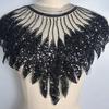Sequin Applique Mesh Slicing Feather Shape Dress Blouse Decor DIY Stitching Patch Clothing Accessories Wedding Party Clothes Adornment