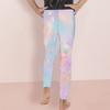 Girls Rainbow Galaxy Printed Full Length Stretch Waist Yoga Leggings