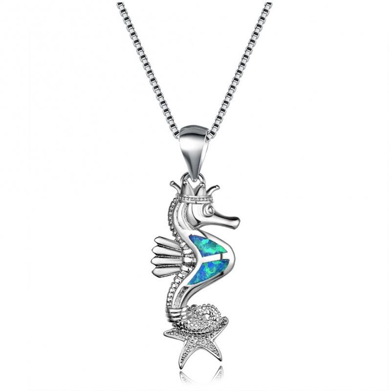 eBay cute fresh seahorse necklace women s personality versatile pendant