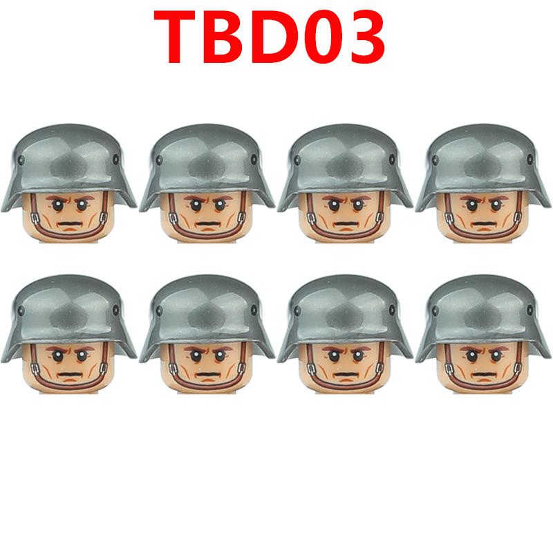WW2 Military German Soldiers Figures Building Blocks Army Infantry Warrior Gunner Armour Cannon Weapons Bricks Toys For Kids