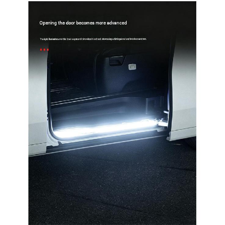 Car Sliding Door Welcome Light for Toyota Alphard Vellfire 30 Series White Door Ground Light Courtesy Lamp Middle Door Lighting Neon Lights 4