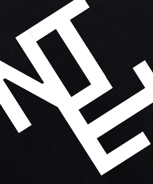 NTET [Fleece Lined] N.E Logo Wide Pants [Black]