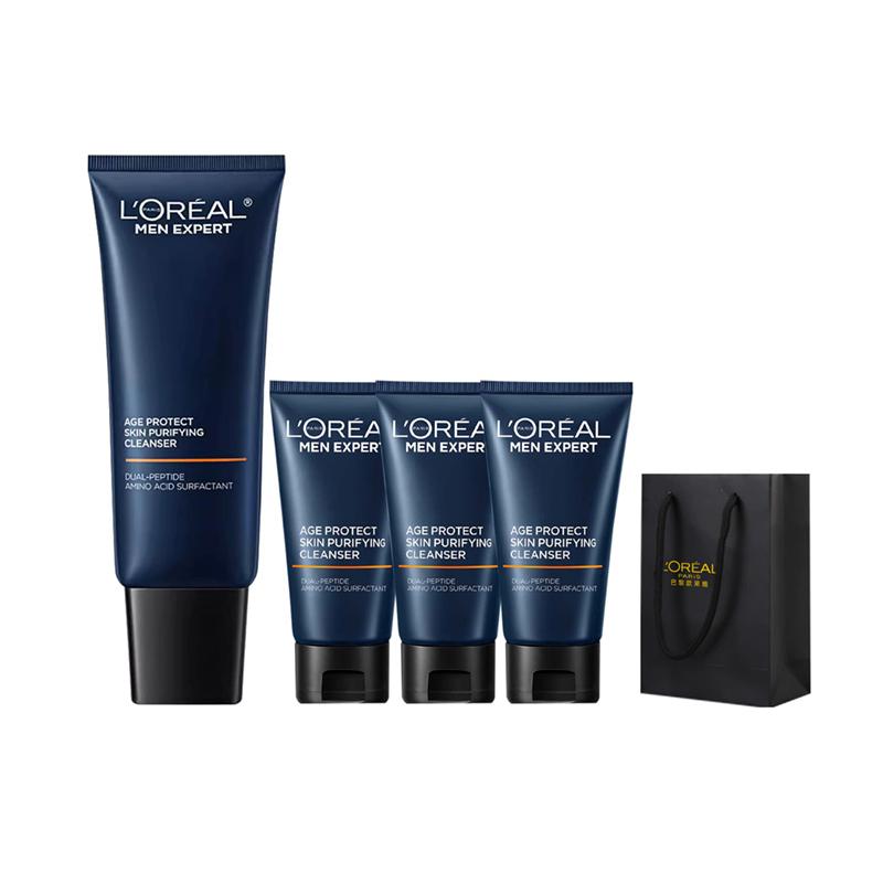 Loreal Paris Men s Amino Acid Facial Cleanser, Youth Muscle Source Cleanser, Care Products, LOreal Mens Youthful Skin Purifying Cleanser-130ml50ml3
