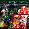 Christmas Tree Lights Solar Waterproof IP65 Durable Outdoor Decoration Lawn Balcony Easy Installation No Wiring Christmas Decora